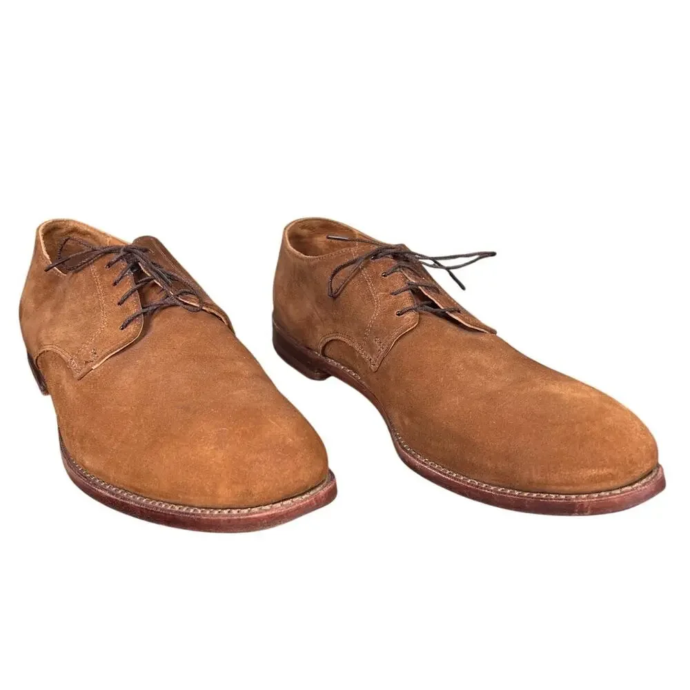 Rancourt & Co.  Camden Derby Brown Suede Blucher Dress Casual Shoes 12 D
